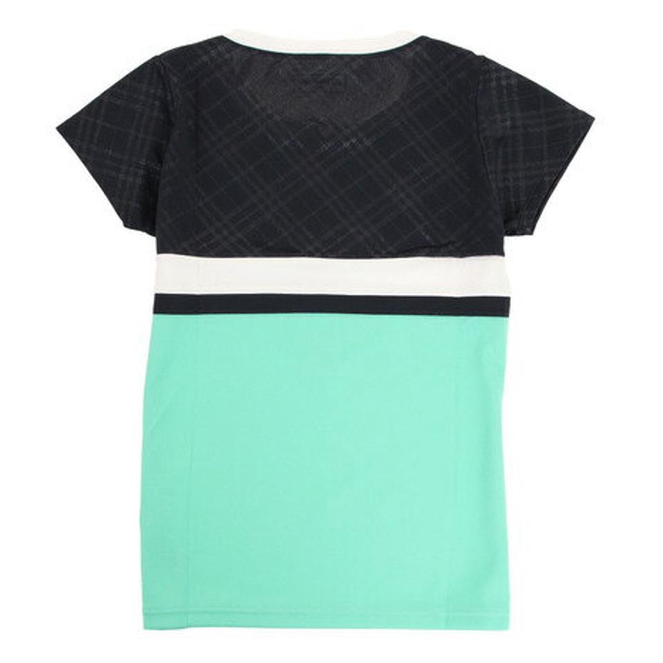 バボラ(BABOLAT)(レディース)テニスウェア レディース PURE SHORT SLEEVE SHIRT BWG2375 GR 吸汗速乾 UVケア