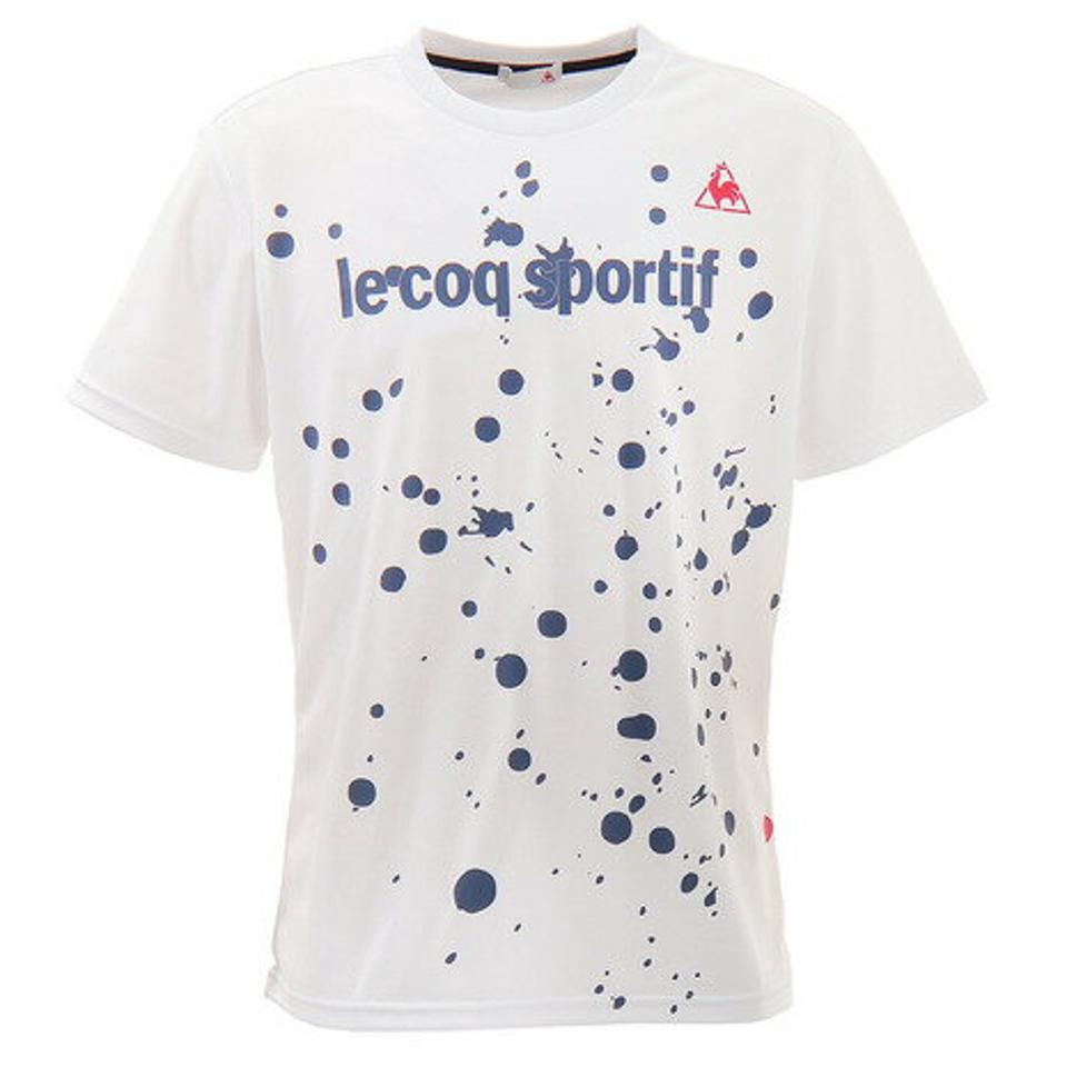 ルコック スポルティフ(Lecoq Sportif)(メンズ)半袖シャツ QMMPJA11XB WHT