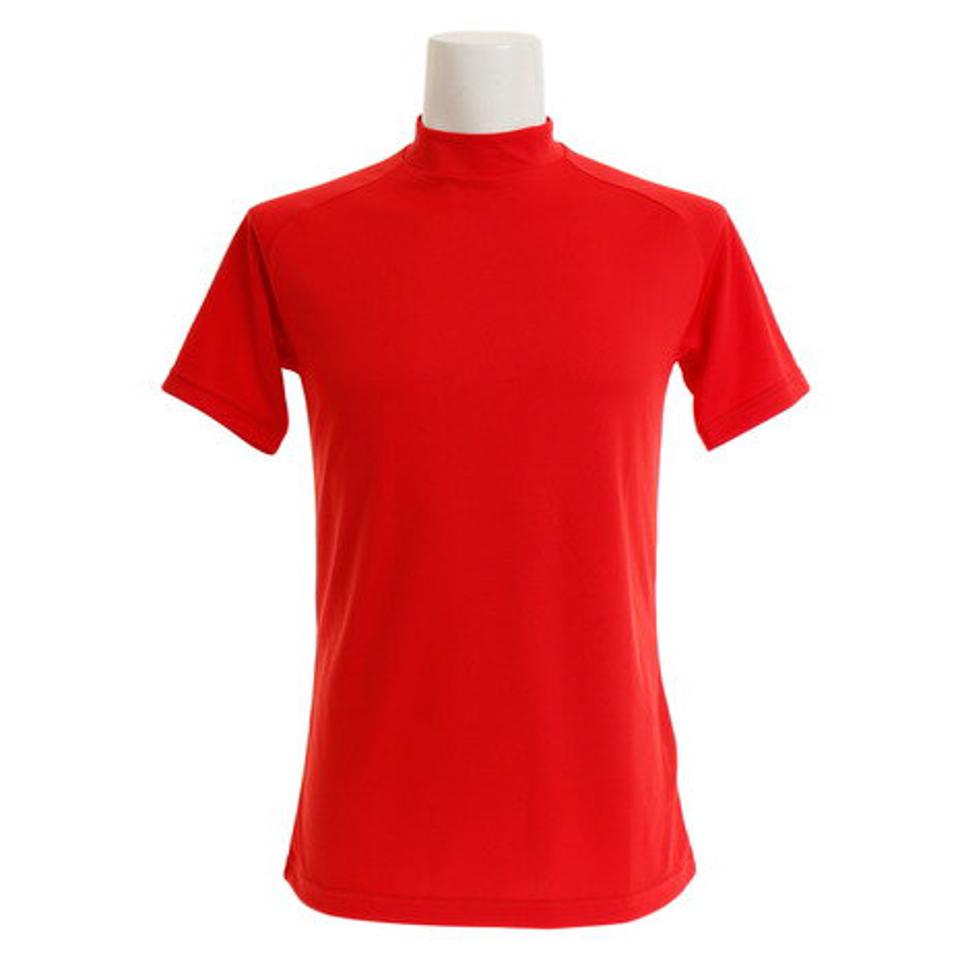 エックスティーエス(XTS) 野球 アンダーシャツ 半袖 ドライプラス ハイネック インナー シャツ 723G8ES2907 赤