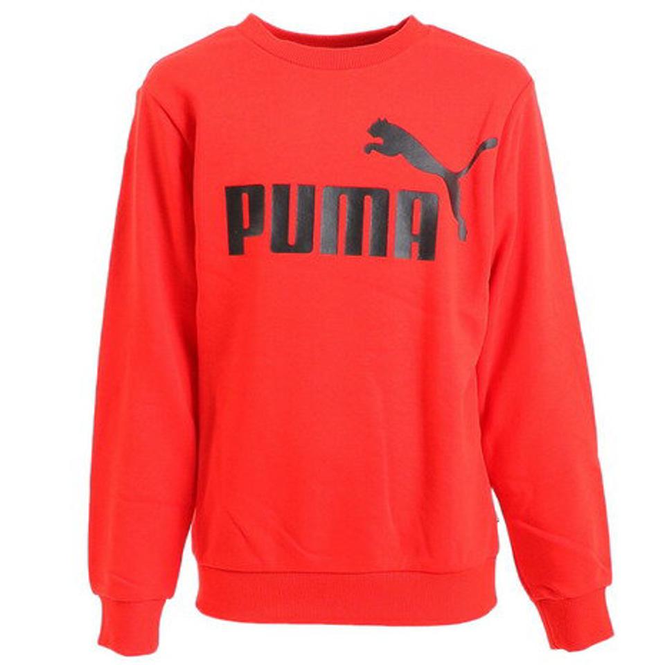 プーマ(PUMA)(キッズ)トレーナー ESS ビッグロゴ クルースウェット TR 846544 11 RED プルオーバー