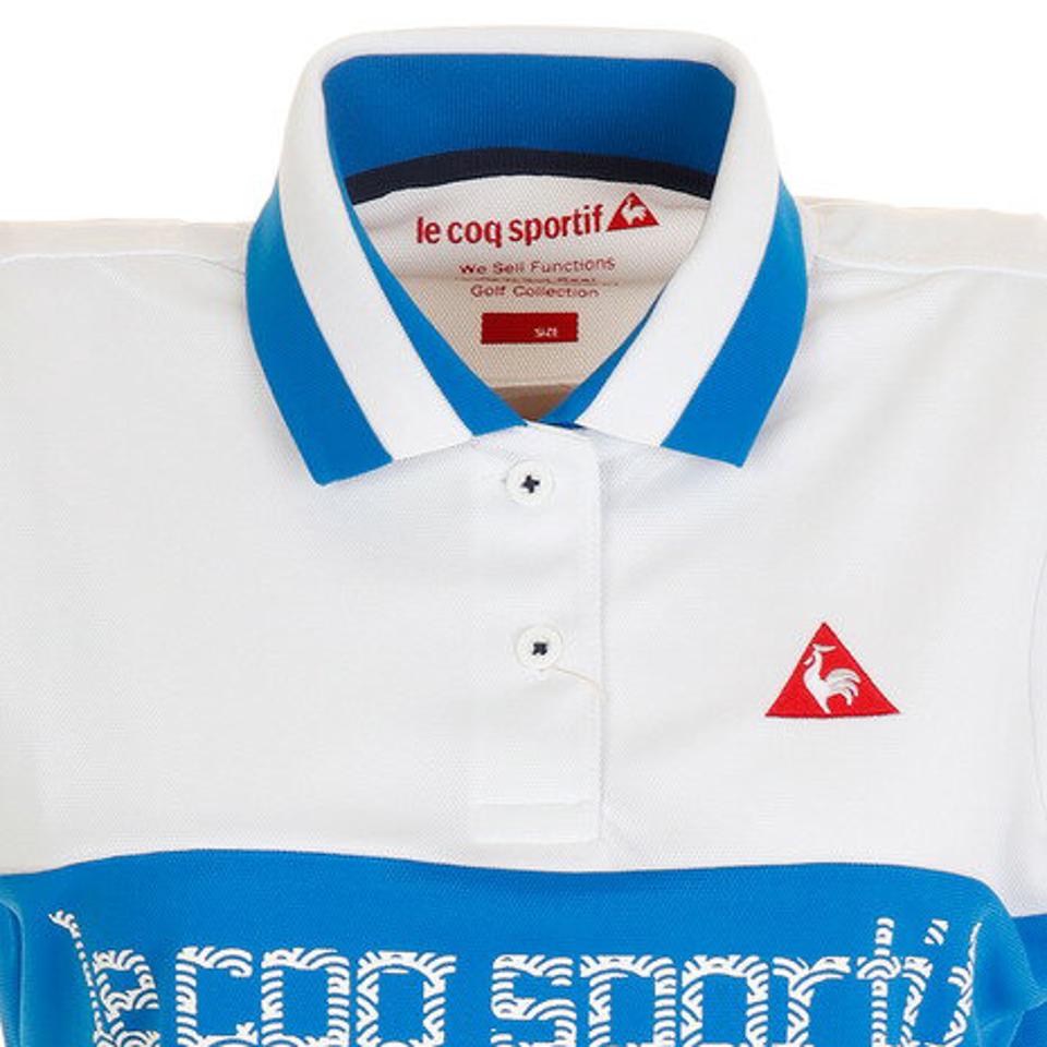 【最大5点購入で20%OFFクーポン対象!8/25まで】ルコックスポルティフ ゴルフ(レディース) ゴルフウェア 吸汗 胸切替半袖シャツ QGWPJA31XB