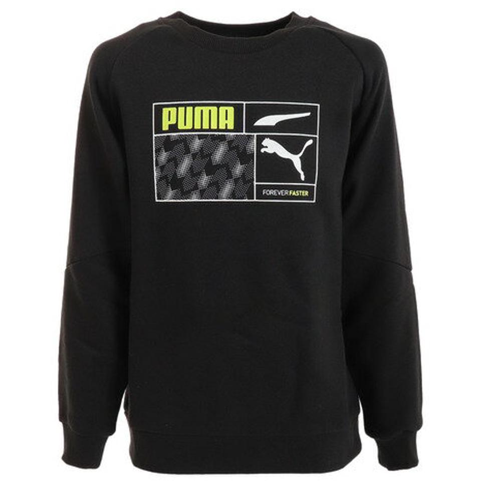 プーマ（PUMA）（キッズ）ACTIVE SPORTS クルースウェット TR 674119 01 BLK