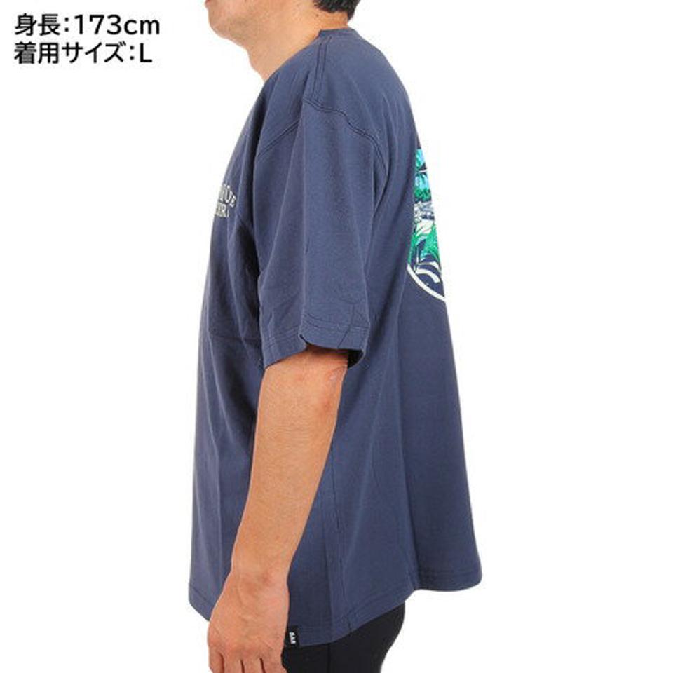 エスエーエス（SAS）（メンズ）半袖プリントTシャツ LANDSCAPE DESIRES SAS2147204-79:NAVY