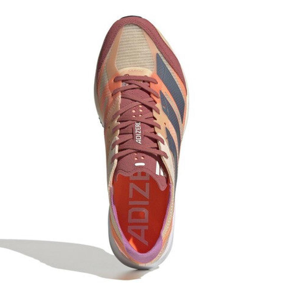 アディダス（adidas）（レディース）アディゼロ ジャパン 7 オレンジ GX6649 ランニングシューズ ジョギング スニーカー ウォーキング 陸上 運動靴 マラソン