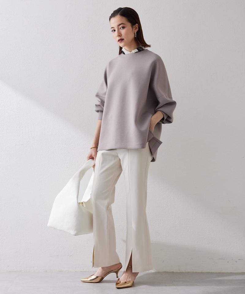 フロントスリットパンツ