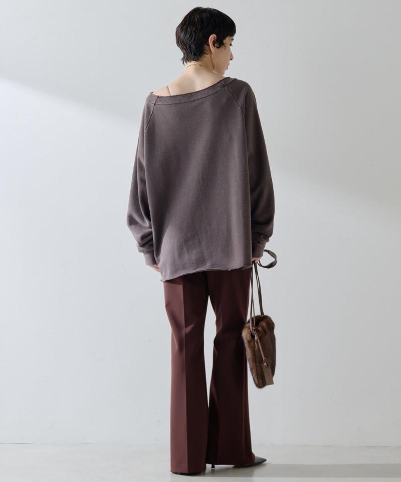 フロントスリットパンツ