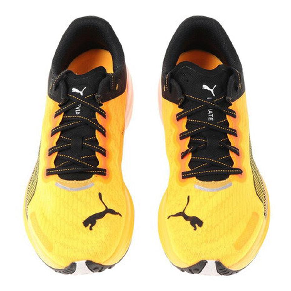プーマ（PUMA）（メンズ）ランニングシューズ ディヴィエイト ニトロ 2 DEVIATE NITRO 2 イエロー 37680703 スニーカー 厚底 プレート ジョギング マラソン