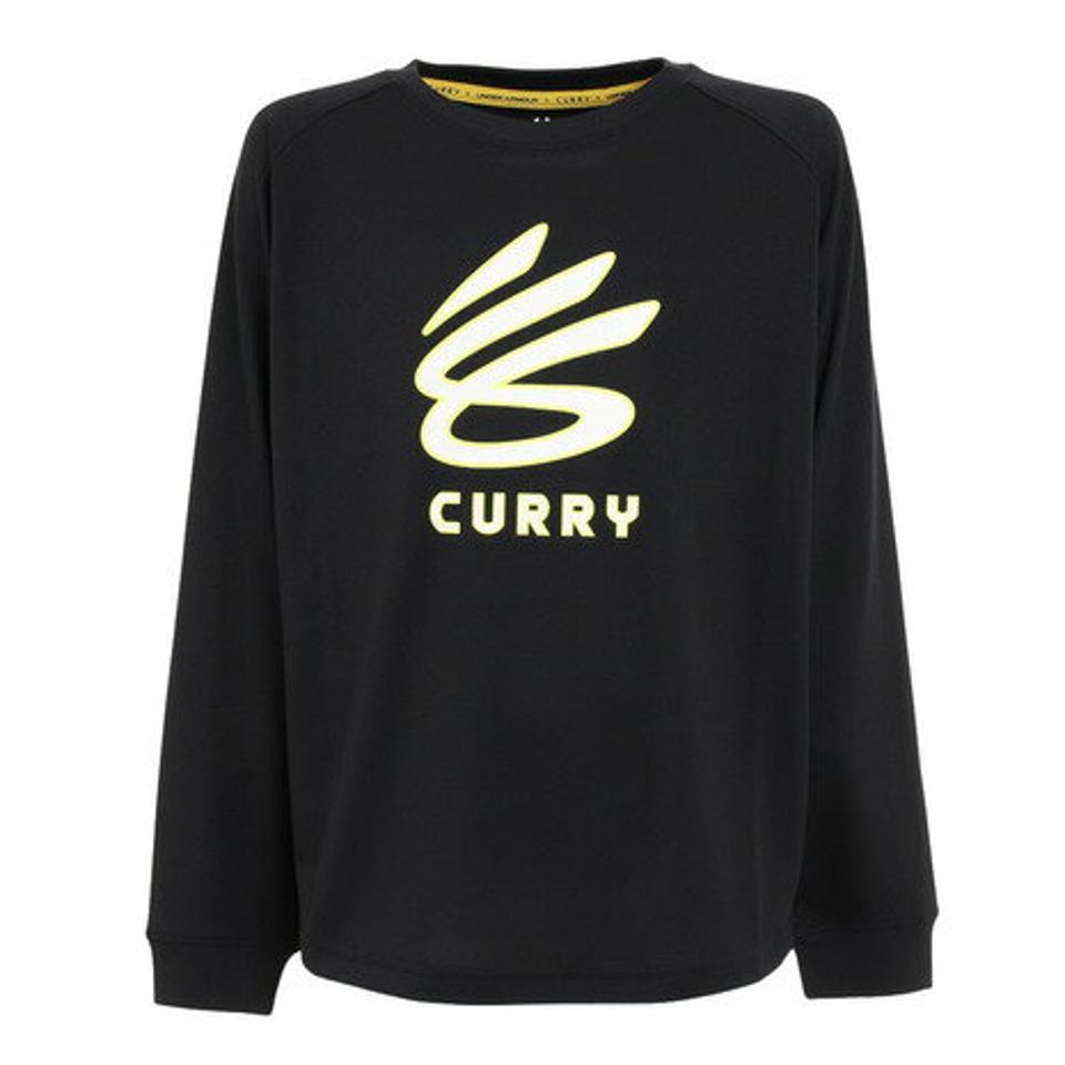 アンダーアーマー（UNDER ARMOUR） バスケットボールウェア ロンT カリー テック ロングスリーブTシャツ 1375354 001 （キッズ）