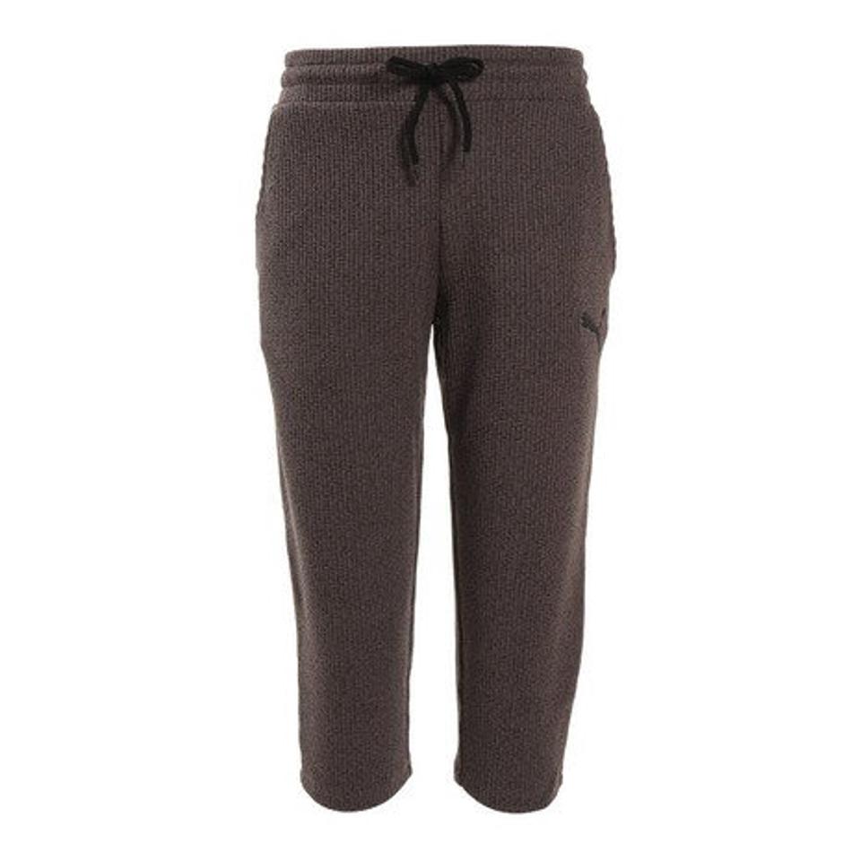 【6/5 24h限定 エントリー&対象4店舗買い回りで最大P10倍!】プーマ(PUMA)(メンズ)3/4 ニットパンツ 586070 02 BLK スポーツウェア