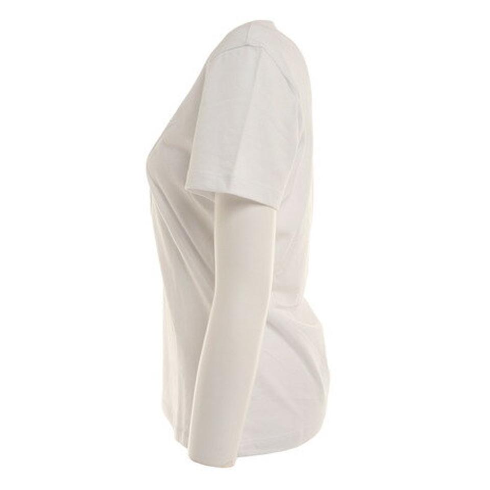 ゲス（GUESS）（レディース）エンボスロゴ 半袖Tシャツ YM2K8406 KWHT