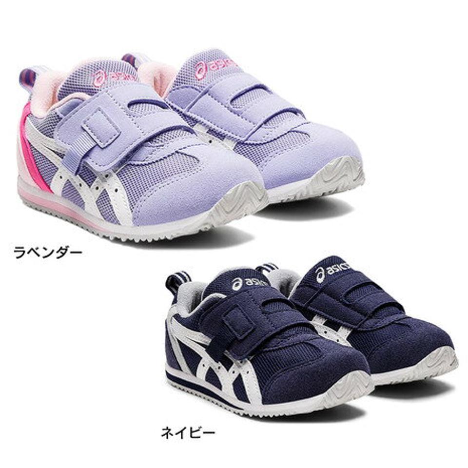 アシックス（ASICS）（キッズ） スニーカー ジュニア ベルト付き アイダホ MINI KT-ES 3 ラベンダー ネイビー 1144A258