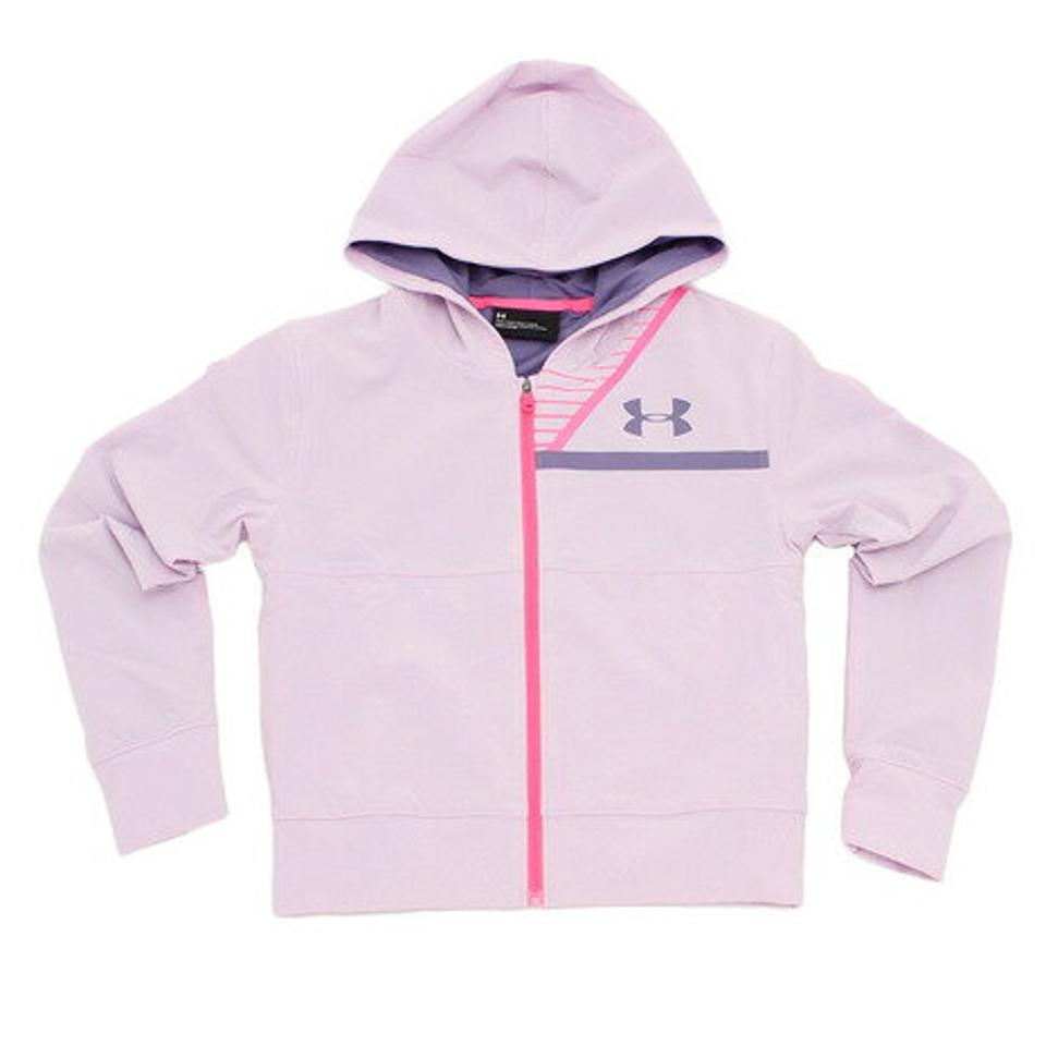 【10/26 10:00〜10/28 23:59迄 エントリー＆対象3店舗買い回りで最大P10倍！】アンダーアーマー（UNDER ARMOUR） ジャージーラインド ウーブンフルジップパーカー 1323874 PUA/PUL AT オンライン価格 （キッズ）