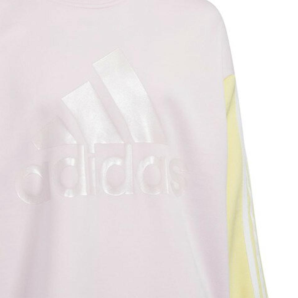 アディダス（adidas）（キッズ）ジュニア カラーブロック ニット クルーネックスウェット SS069-HM7184