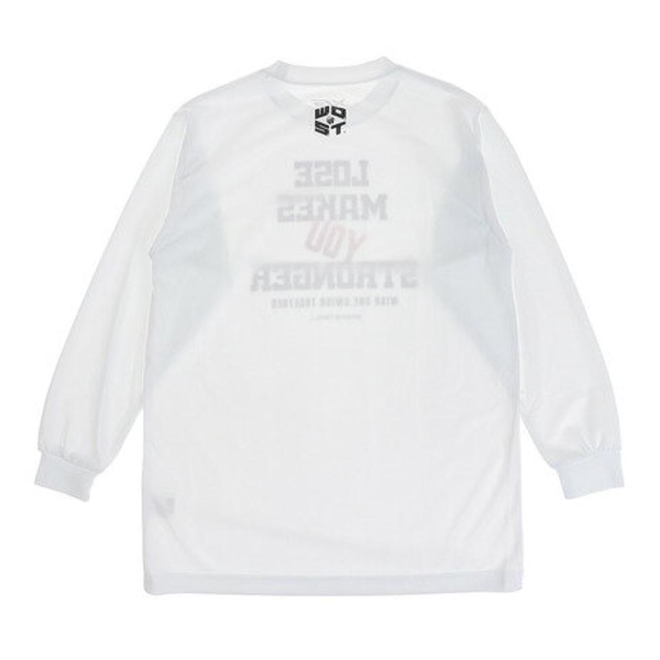 【10%OFFクーポン 2/16まで】エックスティーエス（XTS）（キッズ）ジュニア ドライ 吸汗速乾 長袖Tシャツ 751G0ES1641 WHT バスケットボールウェア ロンT