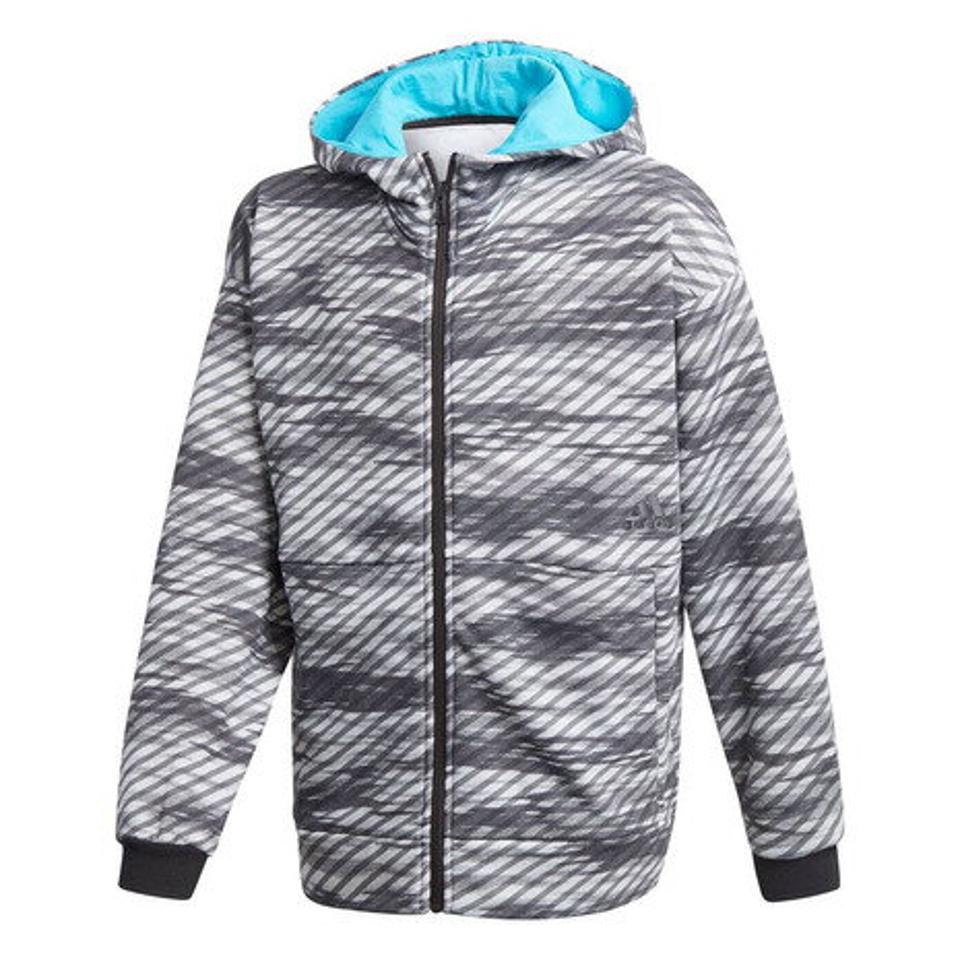 アディダス（adidas） Sport2Street グラフィック フルジップ パーカー IXF91-GD9214 （キッズ）