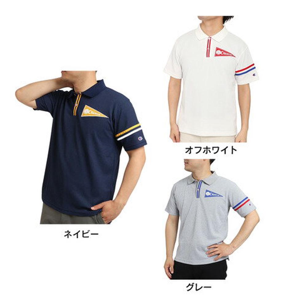 チャンピオン(CHAMPION) ゴルフウェア 春夏 吸汗速乾 UVカット 高通気 半袖ポロシャツ C3-VG310 (メンズ)