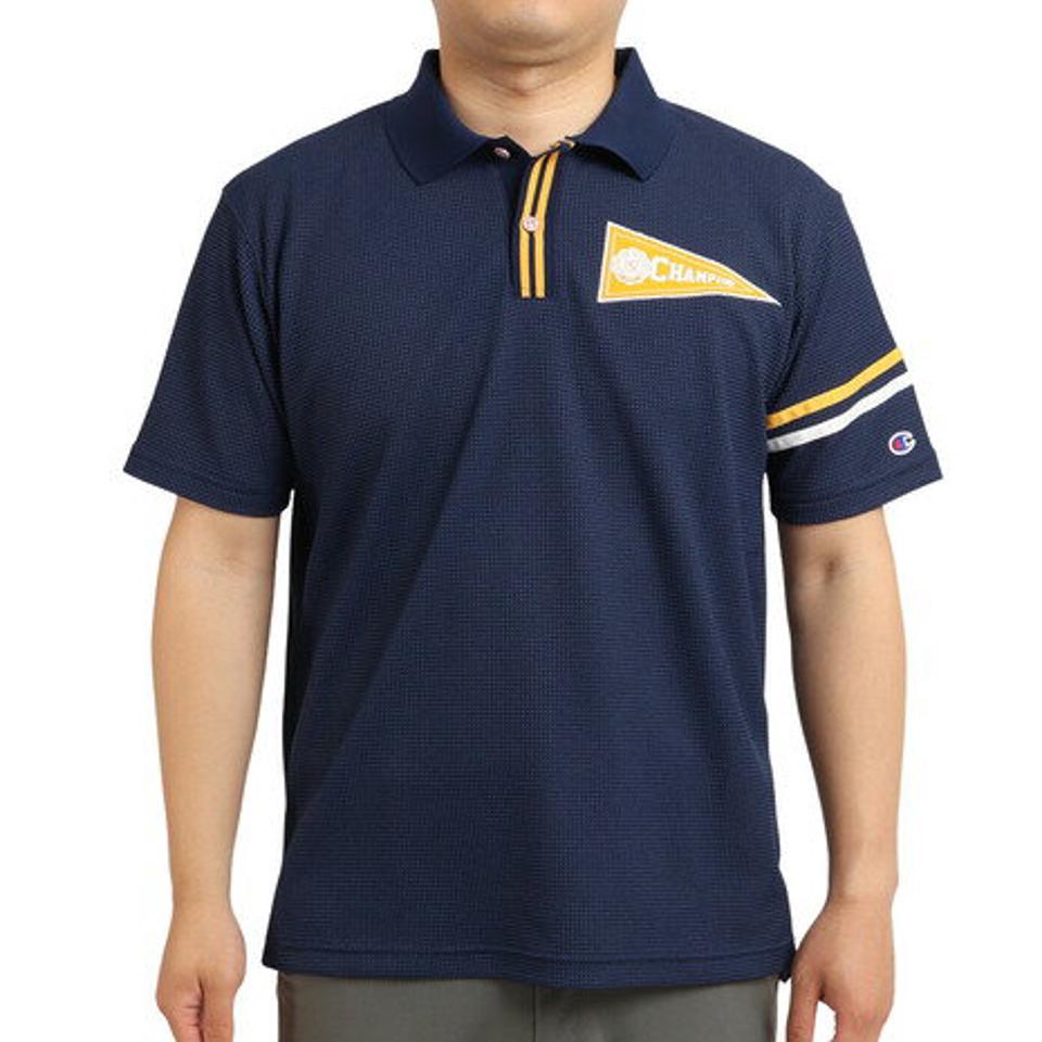 チャンピオン(CHAMPION) ゴルフウェア 春夏 吸汗速乾 UVカット 高通気 半袖ポロシャツ C3-VG310 (メンズ)