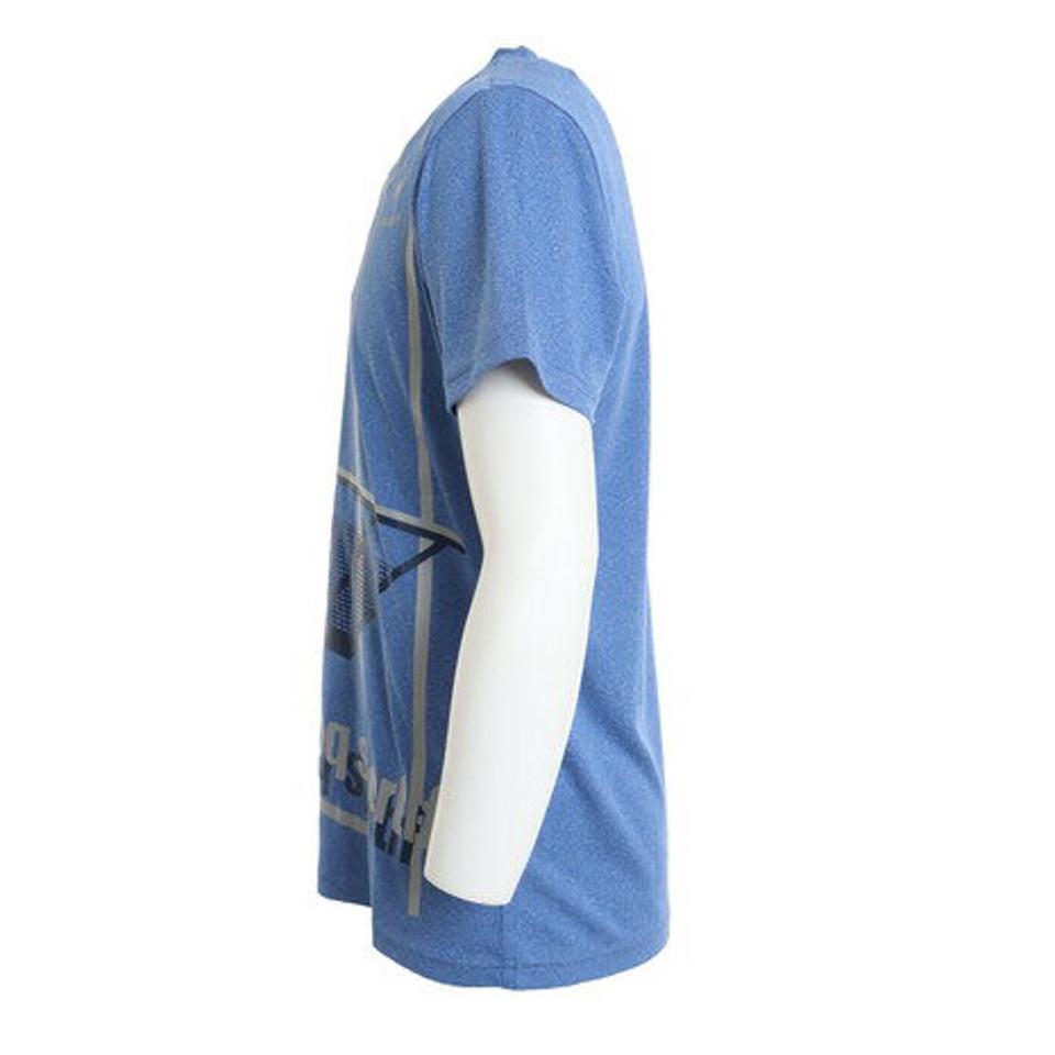 ルコック スポルティフ(Lecoq Sportif) テニスウェア 杢 プラクティスシャツ QTMTJA03 SBL (メンズ)