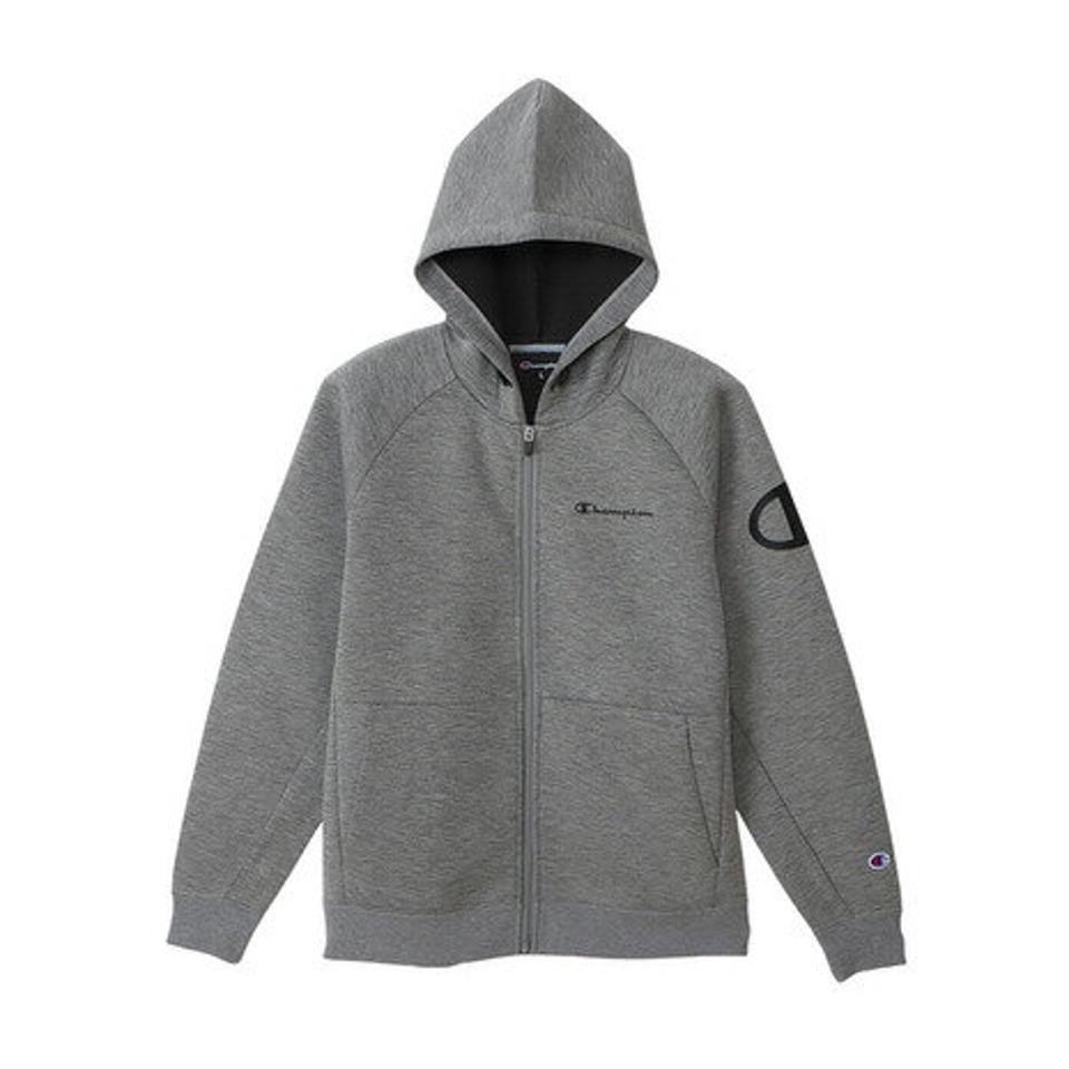 チャンピオン（CHAMPION）（メンズ）テックウィーブ 3LS ジップフーデッドスウェットシャツ C3-WS110 070