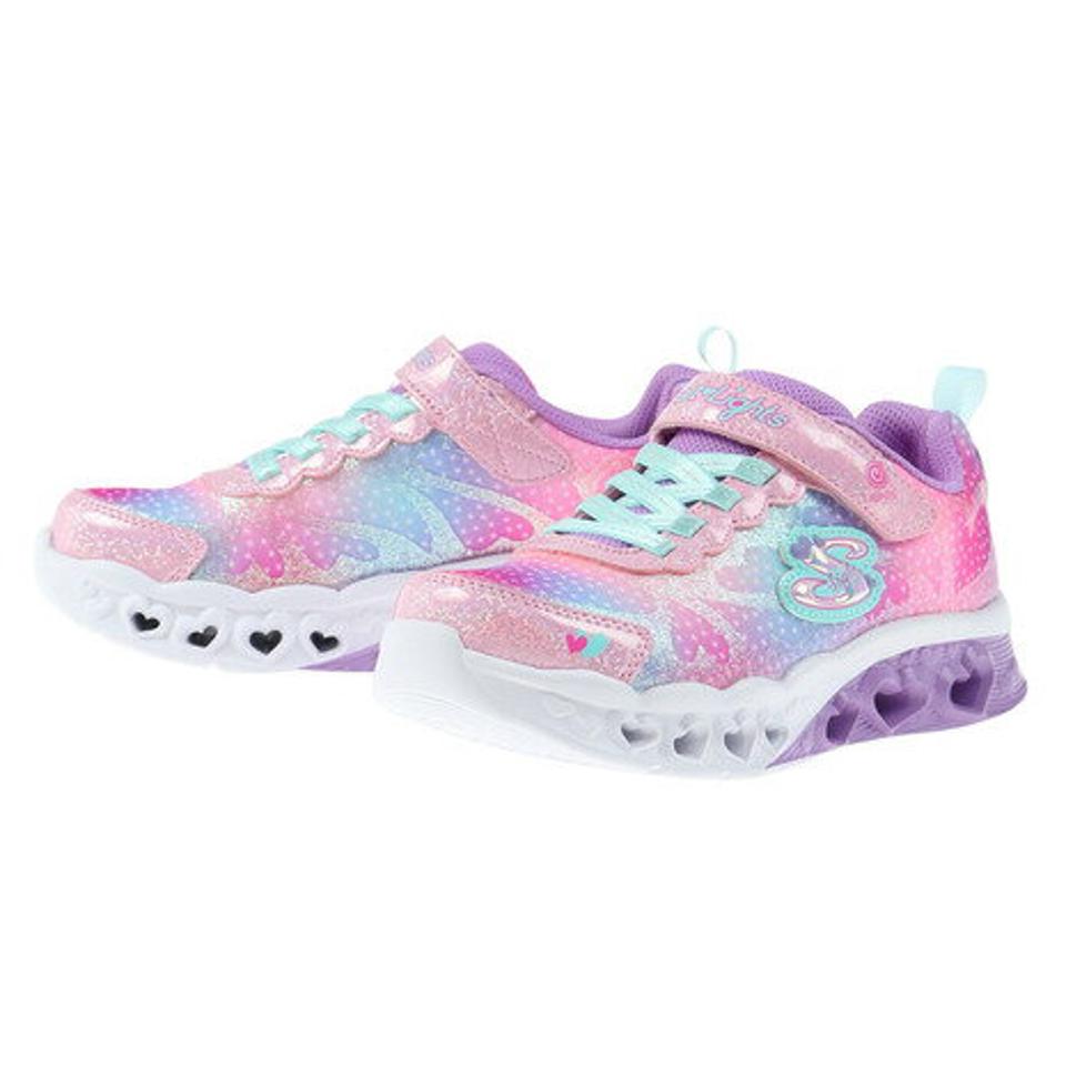 スケッチャーズ（SKECHERS）（キッズ）スニーカー ジュニア ピンク フリッターハートライツシンプリィラブ FLUTTER HEART LIGHTS SIMPLY LOVE 302315L-PKMT
