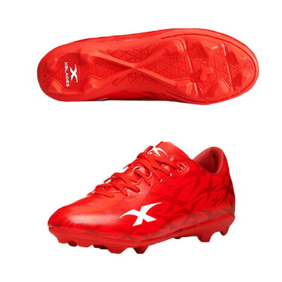 エックスブレイズ（XBLADES）（キッズ）ジュニアラグビースパイク インターセプト フラッシュ INF-F20-J-RED ラグビーシューズ