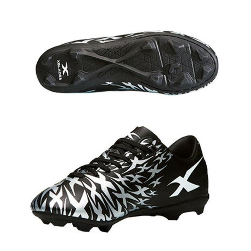 エックスブレイズ（XBLADES）（キッズ）ジュニアラグビースパイク インターセプト フラッシュ INF-F20-J-BLK ラグビーシューズ