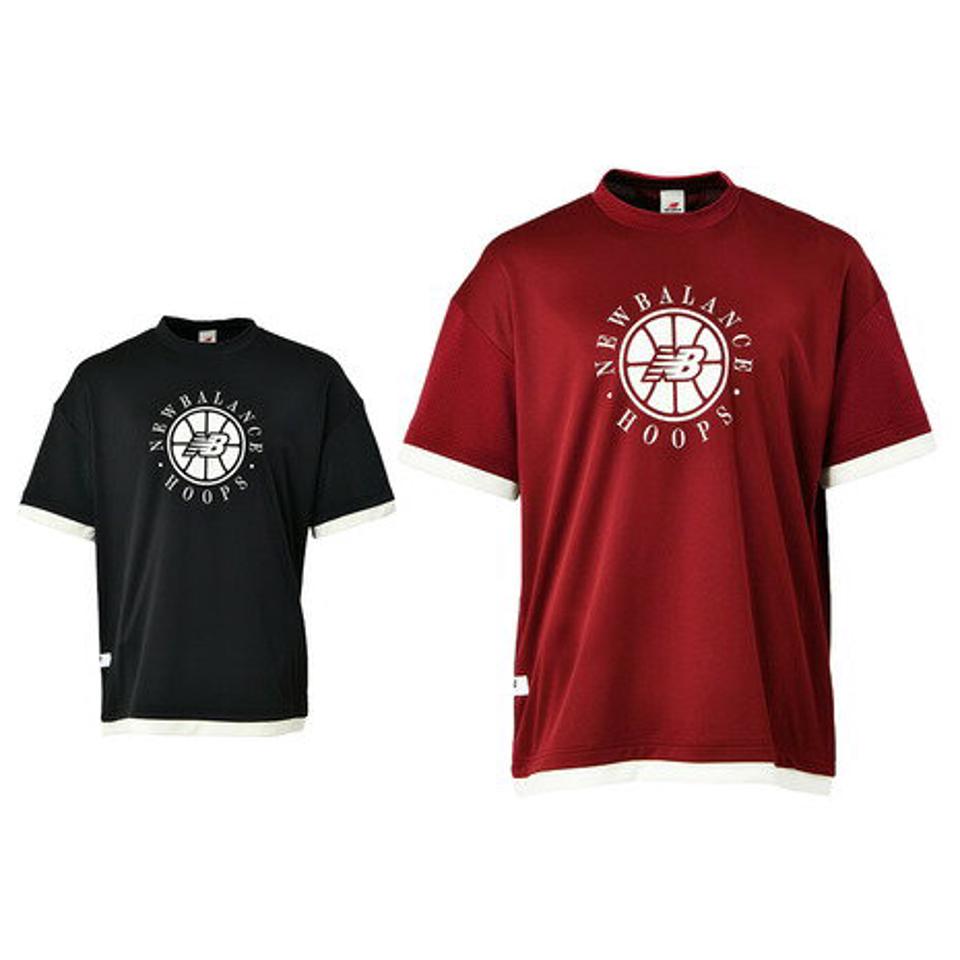 ニューバランス（new balance）（メンズ） バスケットボールウェア Logo Layerd 半袖Tシャツ AMT25058