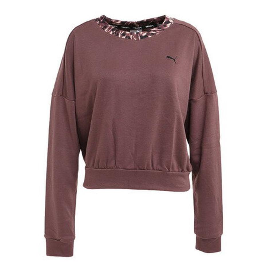 プーマ（PUMA）（レディース）SAFARI GLAM クルーネックスウェット 522808 75 BRW