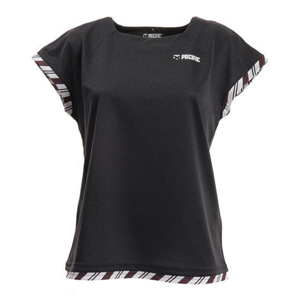 パシフィック（PACIFIC） ドライプラス HS スクエア 半袖Tシャツ PT20FW663 BLK （レディース）