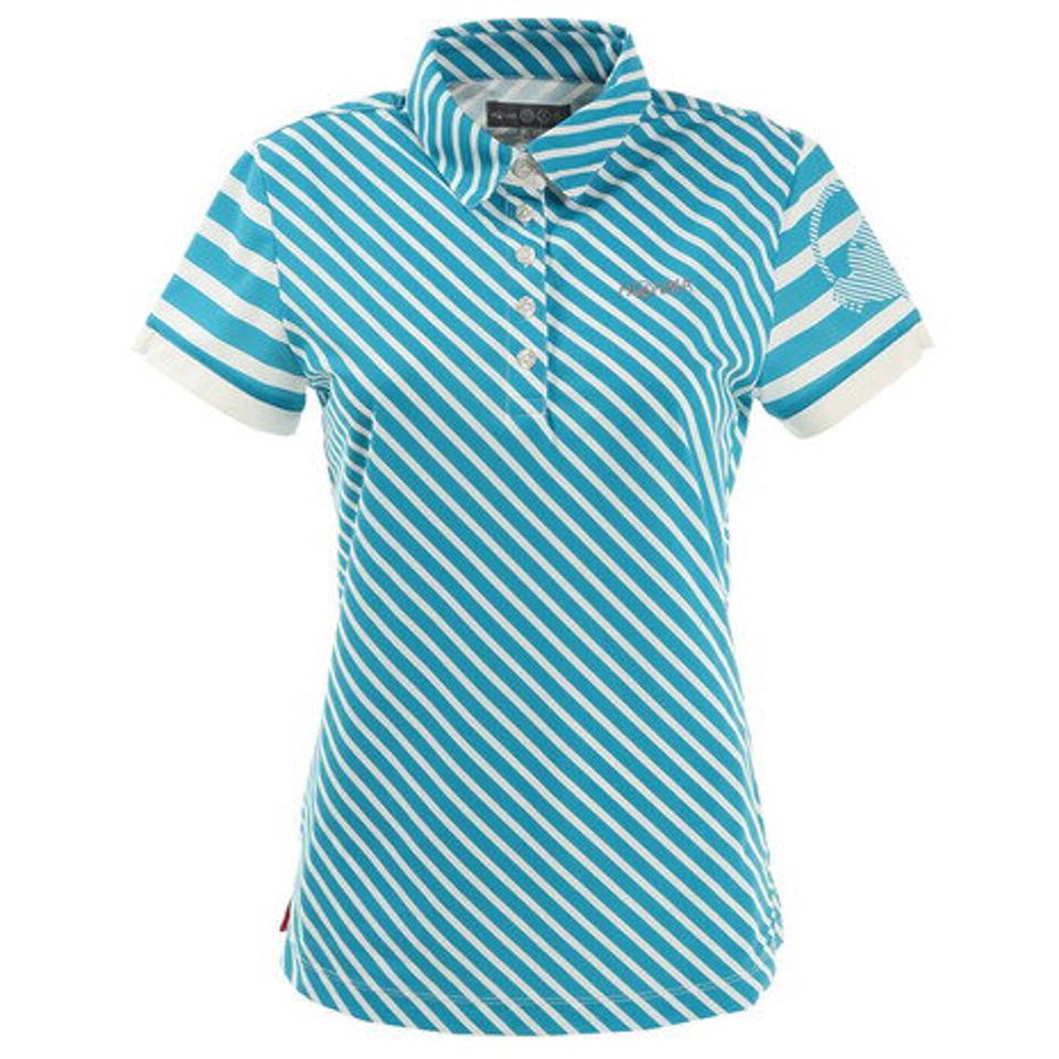 本間ゴルフ(HONMA) ゴルフウェア H1 STRIPE 半袖ポロシャツ 036-734172-GR (レディース)