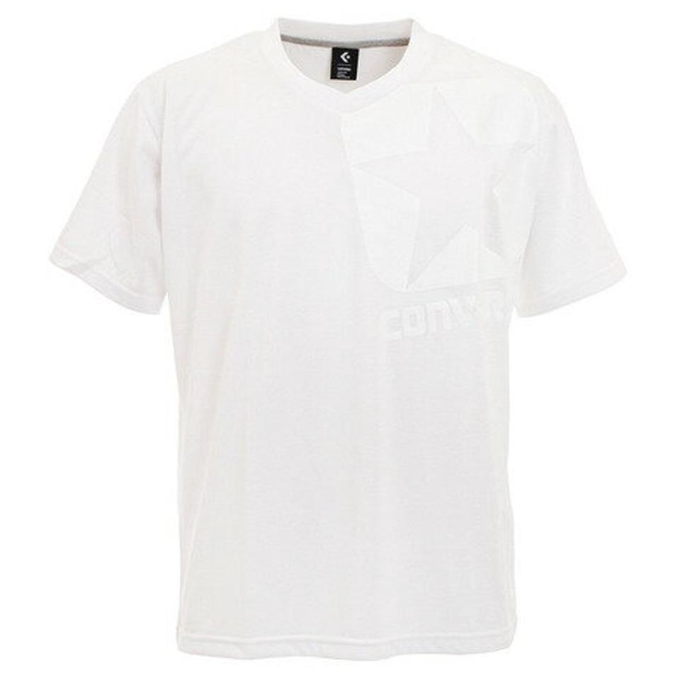 コンバース（CONVERSE） Vネック半袖Tシャツ CA201377-1100 （メンズ）