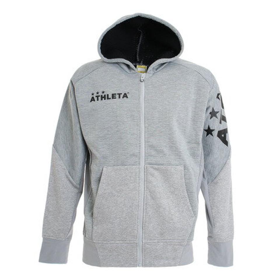 アスレタ（ATHLETA）（メンズ）サッカー ウェア メンズ 防風スウェット ジップ パーカー 3343 GRY