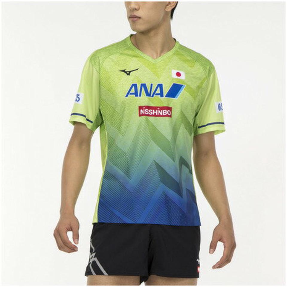 ミズノ(MIZUNO)(メンズ、レディース)卓球ウエア ゲームシャツ 全日本 レプリカシャツ ユニセックス 82JA200037