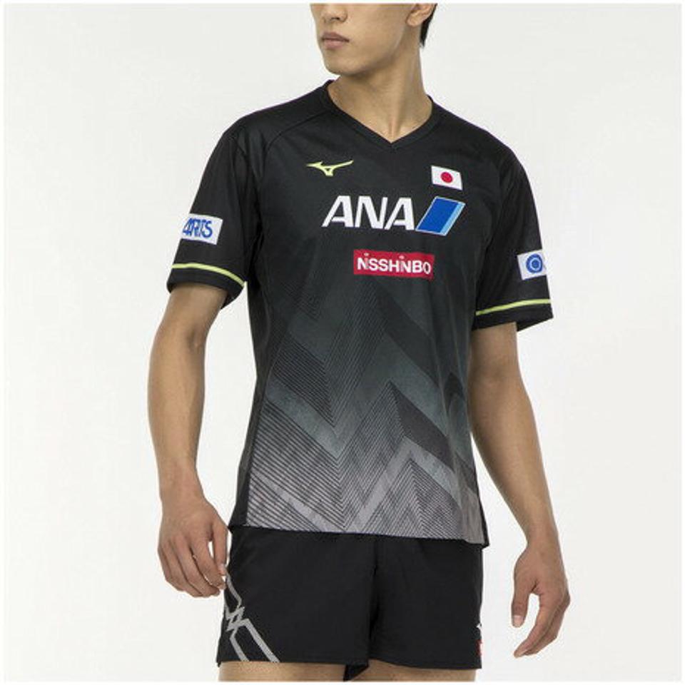 【10%OFFクーポン対象!6/16 1:59迄】ミズノ(MIZUNO)(メンズ、レディース)卓球ウエア ゲームウェア シャツ 全日本 レプリカシャツ ユニセックス 82JA200009