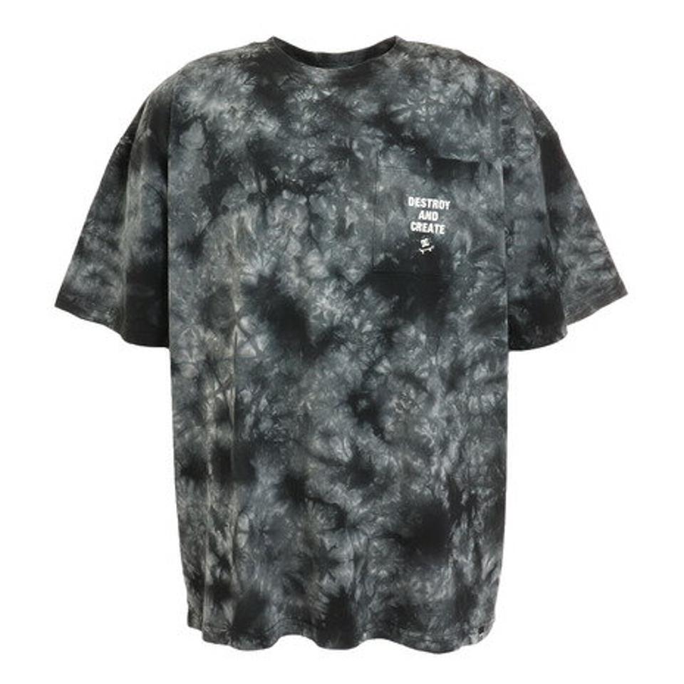ディーシーシューズ（DC SHOES）（メンズ）DC POCKET TIEDYE 半袖Tシャツ 22SPDST221058YBLK