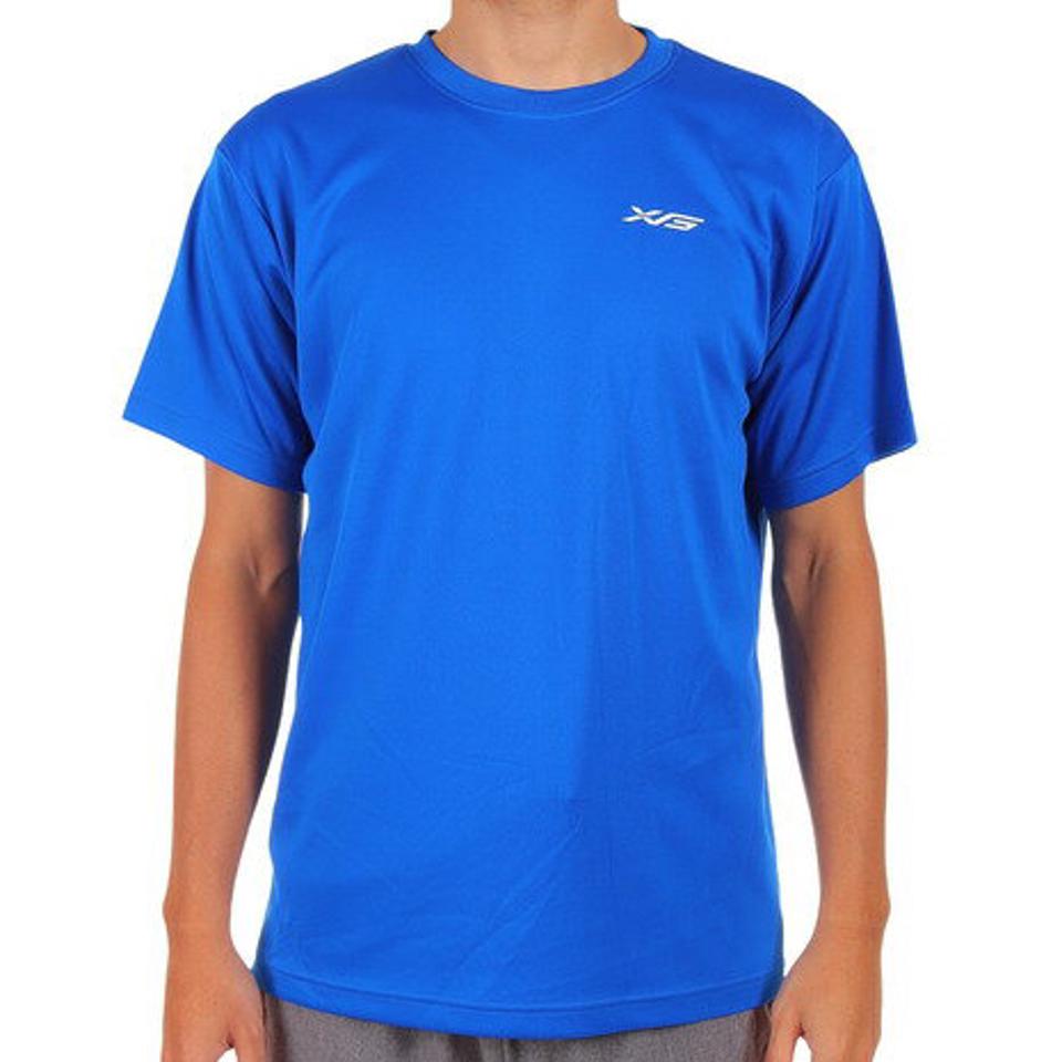 【2点で10%OFFクーポン対象！4/28まで】エックスティーエス（XTS） ドライプラス 半袖Tシャツ 740G0ES8866 BLU 卓球ウェア