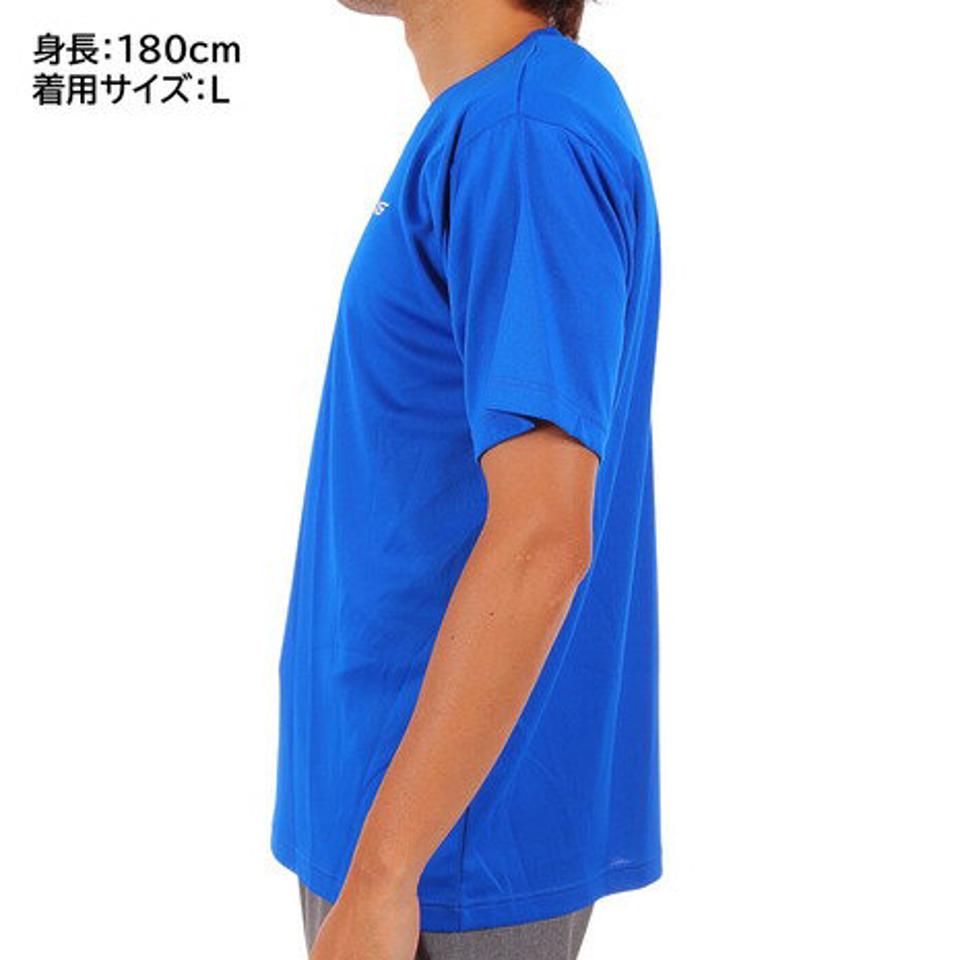 【2点で10%OFFクーポン対象！4/28まで】エックスティーエス（XTS） ドライプラス 半袖Tシャツ 740G0ES8866 BLU 卓球ウェア