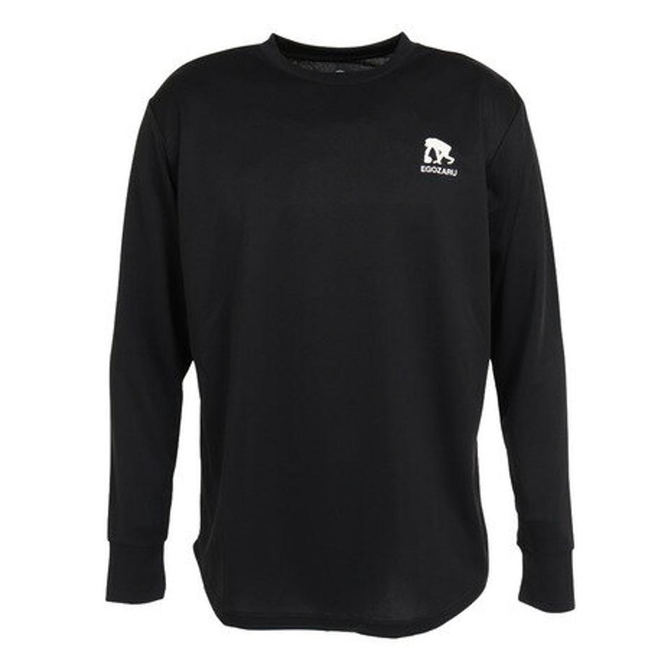 エゴザル（EGOZARU）（メンズ、レディース） バスケットボールウェア ブリーチバックプリント ロングスリーブTシャツ EZLT-F2201