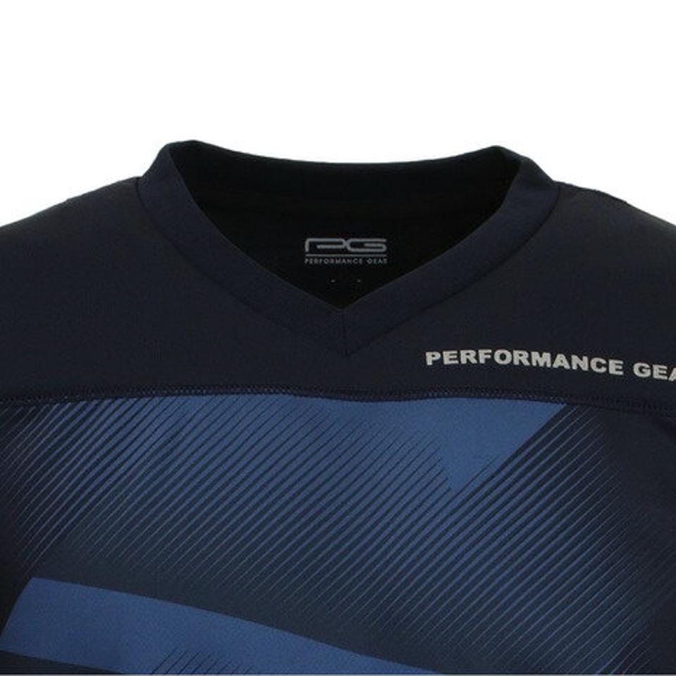 【10%OFFクーポン! 23日迄】パフォーマンスギア(PG)(メンズ)ドライプラス バレーシャツ 761PG0ES8211 NVY 【バレーボールウェア スポーツウェア メンズ】