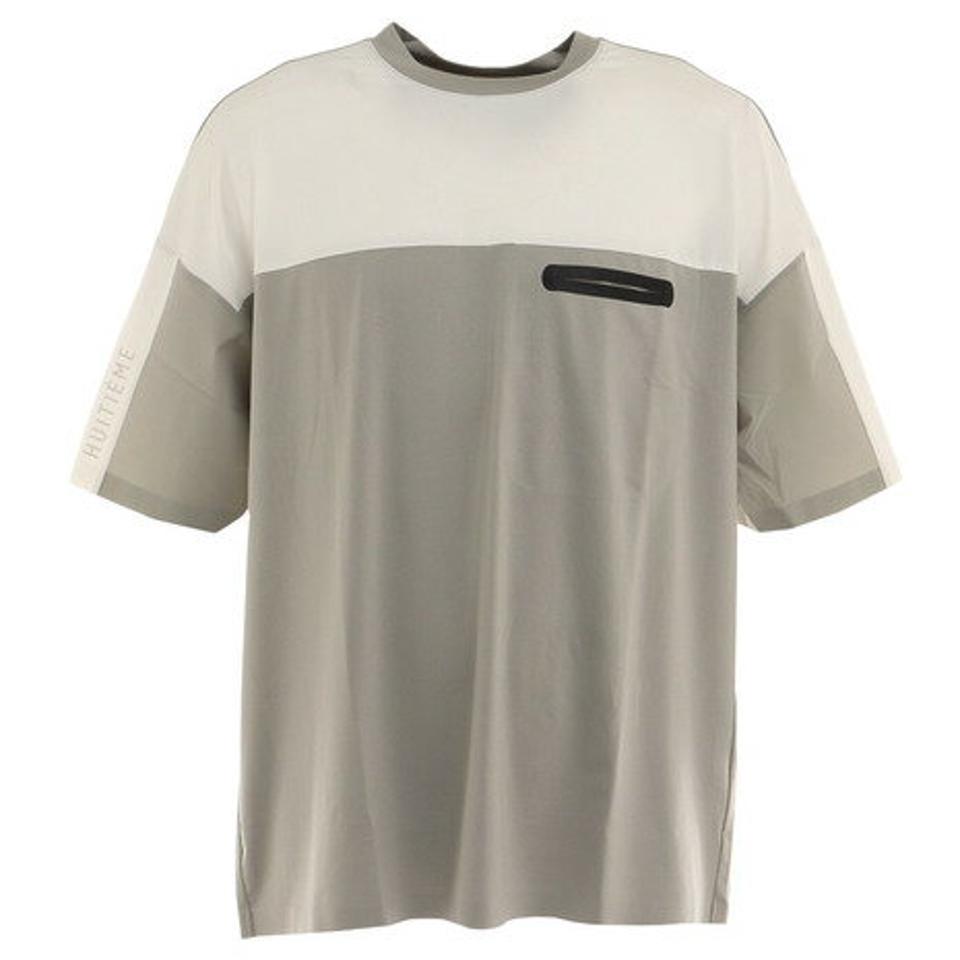 ウィッテム（HUITIEME）（メンズ）半袖Tシャツ メンズ 配色着圧ポケット 191-26240