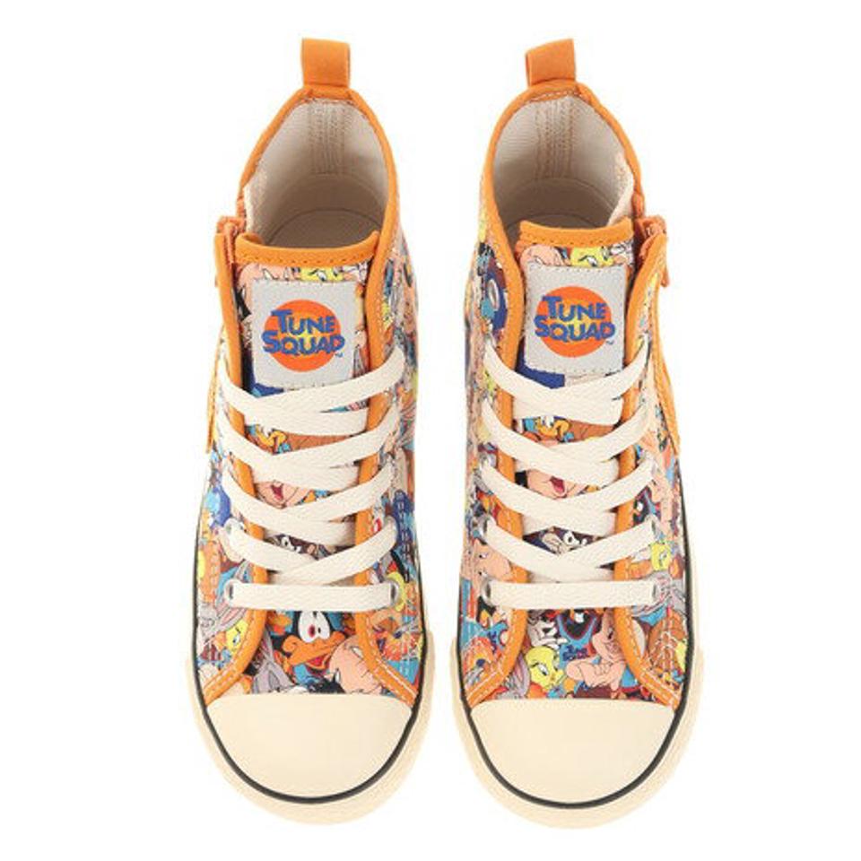 【6/5 24h限定 エントリー＆対象4店舗買い回りで最大P10倍！】コンバース（CONVERSE）（キッズ）ジュニア スニーカー シューズ チャイルド オールスターN スペースジャム CHILD ALL STAR N SPACE JAM オレンジ 37301280
