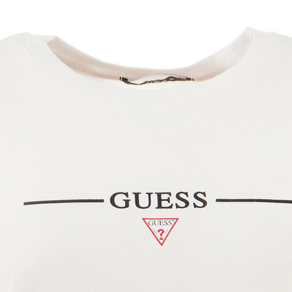 ゲス（GUESS）（レディース）Tシャツ レディース 半袖 ラインロゴTシャツ YL2K8432KWHT