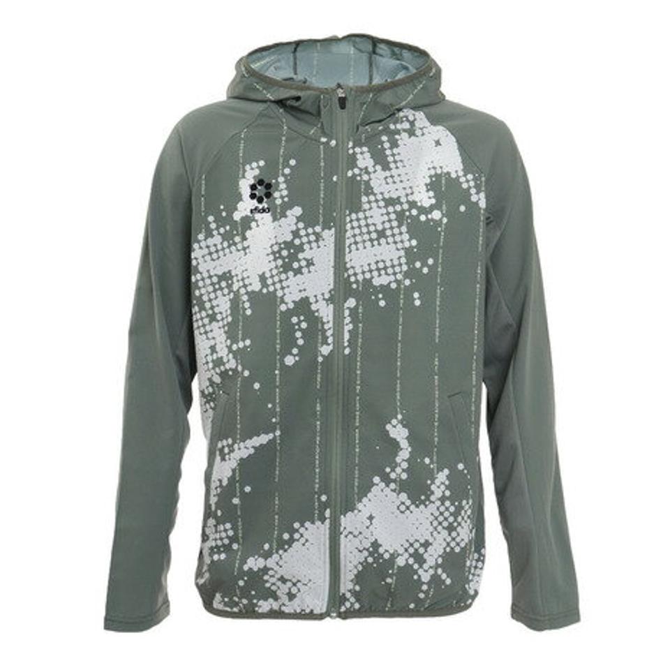 スフィーダ（SFIDA） サッカー フットサルウェア Presser ストレッチウインドフルジップパーカー SA-22101 GRY （メンズ）