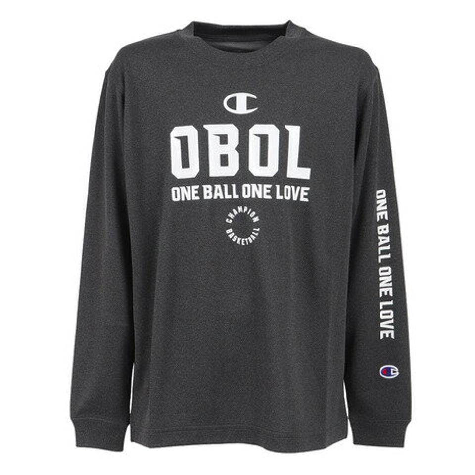 【1/25 24h限定 エントリー＆対象3店舗買い回りで最大P10倍！】チャンピオン（CHAMPION）（キッズ）バスケットボールウェア ロンT ジュニア MINI 長袖Tシャツ CK-WB422