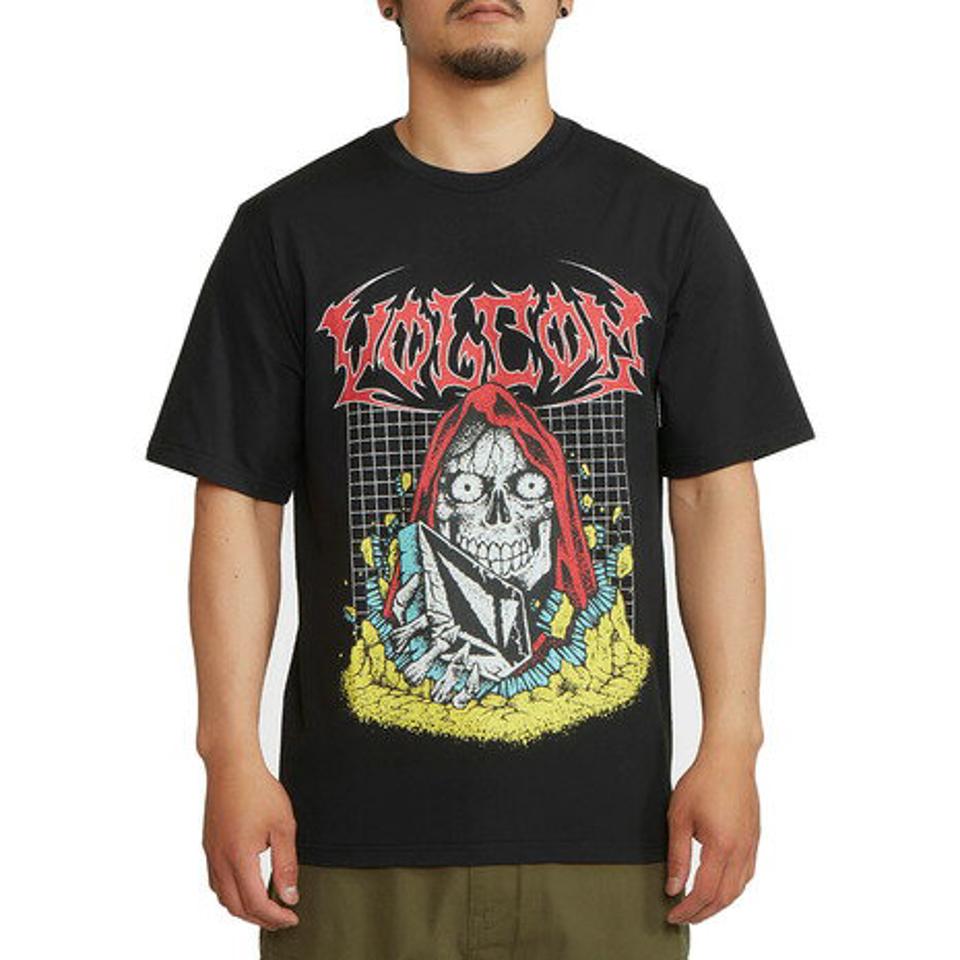 ボルコム（Volcom） SKATE VITALS CRYPT RIPPER ショートスリーブTシャツ AF212203 BLK （メンズ）