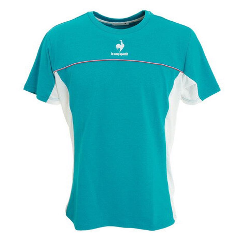 ルコック スポルティフ(Lecoq Sportif) テニスウェア トリコロール ゲームシャツ QTMTJA05 ALB (メンズ)