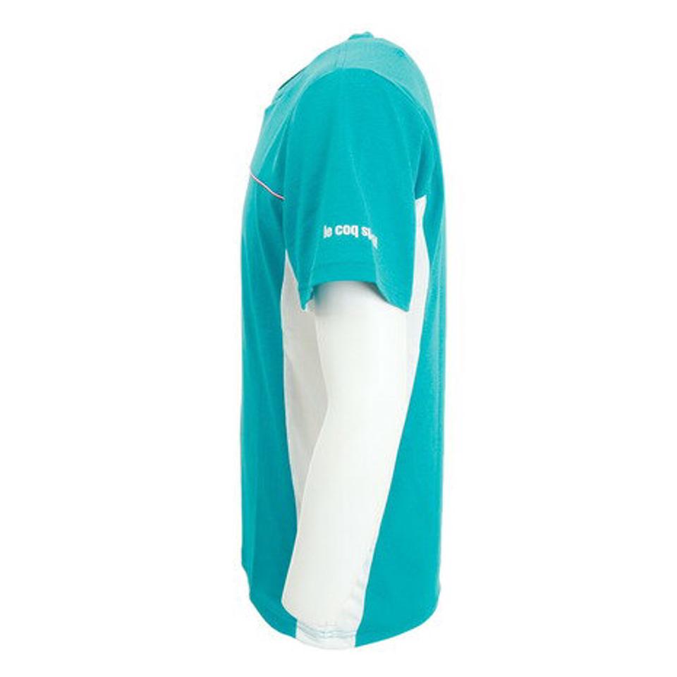 ルコック スポルティフ(Lecoq Sportif) テニスウェア トリコロール ゲームシャツ QTMTJA05 ALB (メンズ)