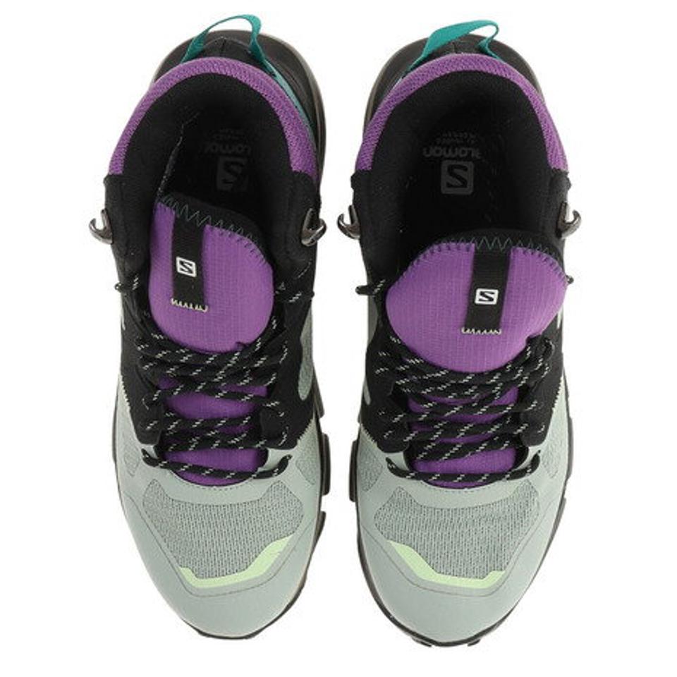サロモン（SALOMON）（メンズ）PREDICT HIKE MID GORE-TEX Black Aqua Gray L41461000 トレッキングシューズ 登山靴 アウトドア ハイキング 防水 ハイカット
