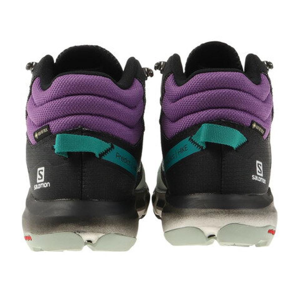 サロモン（SALOMON）（メンズ）PREDICT HIKE MID GORE-TEX Black Aqua Gray L41461000 トレッキングシューズ 登山靴 アウトドア ハイキング 防水 ハイカット