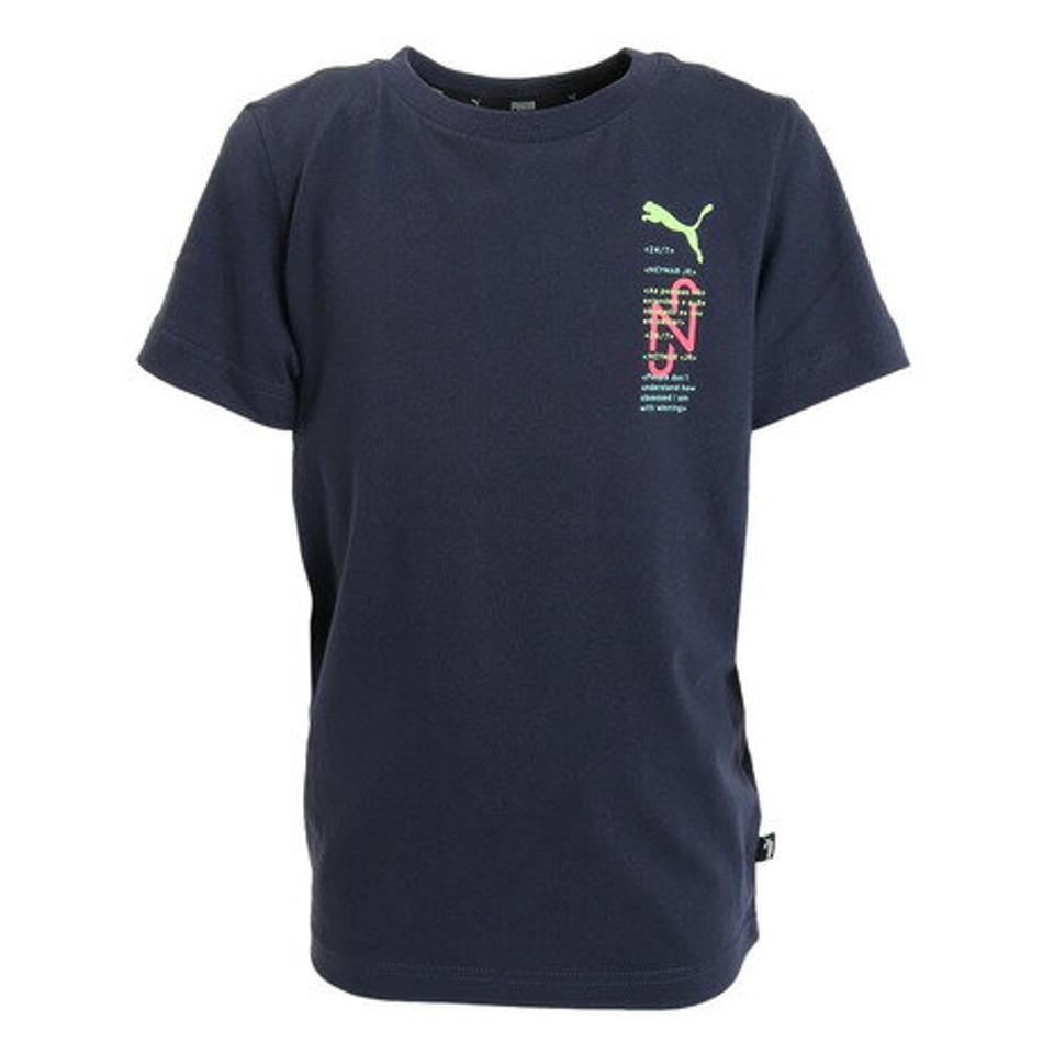 【6/5 24h限定 エントリー＆対象4店舗買い回りで最大P10倍！】プーマ（PUMA）（キッズ）サッカーウェア ジュニア NJR 27/7 グラフィック 半袖Tシャツ 60577509